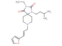 3-ethyl-8-[(2E)-3-(2-furyl)-2-propen-1-yl]-1-(3-methylbutyl)-1,3,8-triazaspiro[4.5]decane-2,4-dione