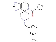 5-(cyclobutylcarbonyl)-1'-(3-methylbenzyl)-1,5,6,7-tetrahydrospiro[imidazo[4,5-c]pyridine-4,4'-piperidine]