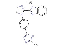 1-methyl-2-{1-[4-(5-methyl-4H-1,2,4-triazol-3-yl)phenyl]-1H-imidazol-2-yl}-1H-benzimidazole