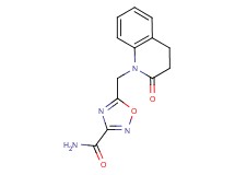 5-[(2-oxo-3,4-dihydroquinolin-1(2H)-yl)methyl]-1,2,4-oxadiazole-3-carboxamide