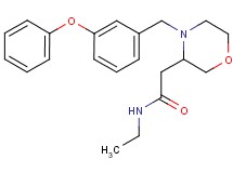 N-ethyl-2-[4-(3-phenoxybenzyl)-3-morpholinyl]acetamide