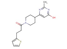 2-methyl-6-{1-[3-(2-thienyl)propanoyl]-4-piperidinyl}-4-pyrimidinol