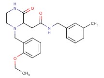 2-[1-(2-ethoxybenzyl)-3-oxo-2-piperazinyl]-N-(3-methylbenzyl)acetamide