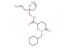 N-(2-allyl-2-hydroxy-4-penten-1-yl)-1-(cyclohexylmethyl)-6-oxo-3-piperidinecarboxamide