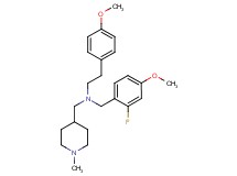 (2-fluoro-4-methoxybenzyl)[2-(4-methoxyphenyl)ethyl][(1-methyl-4-piperidinyl)methyl]amine