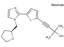 2-methyl-4-(5-{1-[(2S)-tetrahydrofuran-2-ylmethyl]-1H-imidazol-2-yl}-2-thienyl)but-3-yn-2-ol