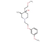 (3R*,4R*)-4-(2-methoxyethyl)-1-[2-(3-methoxyphenoxy)ethyl]-3-methyl-4-piperidinol