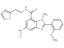 5-amino-2-(2-methoxyphenyl)-1-methyl-N-[2-(2-thienyl)ethyl]-1H-benzimidazole-7-carboxamide