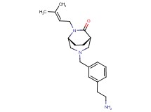 (1S*,5R*)-3-[3-(2-aminoethyl)benzyl]-6-(3-methyl-2-buten-1-yl)-3,6-diazabicyclo[3.2.2]nonan-7-one