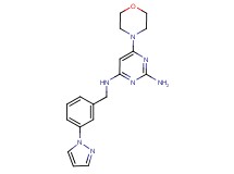 6-morpholin-4-yl-N~4~-[3-(1H-pyrazol-1-yl)benzyl]pyrimidine-2,4-diamine