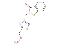 2-{[5-(methoxymethyl)-1,2,4-oxadiazol-3-yl]methyl}-1,2-benzisothiazol-3(2H)-one