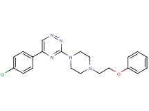 5-(4-chlorophenyl)-3-[4-(2-phenoxyethyl)-1-piperazinyl]-1,2,4-triazine