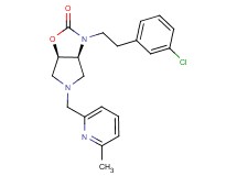 (3aS*,6aR*)-3-[2-(3-chlorophenyl)ethyl]-5-[(6-methyl-2-pyridinyl)methyl]hexahydro-2H-pyrrolo[3,4-d][1,3]oxazol-2-one