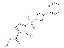 methyl 1-methyl-5-{[3-(2-pyridinyl)-1-azetidinyl]sulfonyl}-1H-pyrrole-2-carboxylate