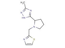 3-methyl-5-[1-(1,3-thiazol-2-ylmethyl)pyrrolidin-2-yl]-1H-1,2,4-triazole
