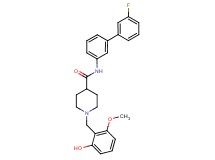 N-(3'-fluoro-3-biphenylyl)-1-(2-hydroxy-6-methoxybenzyl)-4-piperidinecarboxamide