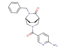 (1S*,5R*)-3-[(6-amino-3-pyridinyl)carbonyl]-6-benzyl-3,6-diazabicyclo[3.2.2]nonan-7-one