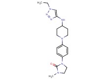 1-(4-{4-[(1-ethyl-1H-1,2,3-triazol-4-yl)amino]-1-piperidinyl}phenyl)-3-methyl-2-imidazolidinone