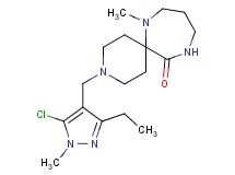 3-[(5-chloro-3-ethyl-1-methyl-1H-pyrazol-4-yl)methyl]-7-methyl-3,7,11-triazaspiro[5.6]dodecan-12-one