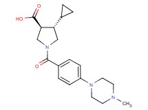 (3S*,4S*)-4-cyclopropyl-1-[4-(4-methyl-1-piperazinyl)benzoyl]-3-pyrrolidinecarboxylic acid