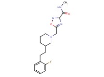 5-({3-[2-(2-fluorophenyl)ethyl]-1-piperidinyl}methyl)-N-methyl-1,2,4-oxadiazole-3-carboxamide