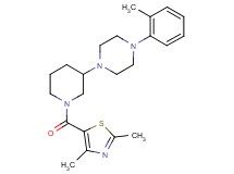 1-{1-[(2,4-dimethyl-1,3-thiazol-5-yl)carbonyl]-3-piperidinyl}-4-(2-methylphenyl)piperazine