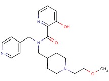 3-hydroxy-N-{[1-(2-methoxyethyl)piperidin-4-yl]methyl}-N-(pyridin-4-ylmethyl)pyridine-2-carboxamide