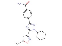 4-[1-cyclohexyl-5-(5-methylisoxazol-3-yl)-1H-1,2,4-triazol-3-yl]benzamide