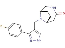 (1S*,6R*)-9-{[3-(4-fluorophenyl)-1H-pyrazol-4-yl]methyl}-3,9-diazabicyclo[4.2.1]nonan-4-one