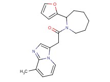 3-{2-[2-(2-furyl)-1-azepanyl]-2-oxoethyl}-8-methylimidazo[1,2-a]pyridine