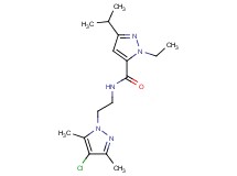 N-[2-(4-chloro-3,5-dimethyl-1H-pyrazol-1-yl)ethyl]-1-ethyl-3-isopropyl-1H-pyrazole-5-carboxamide