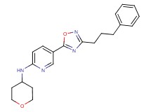 5-[3-(3-phenylpropyl)-1,2,4-oxadiazol-5-yl]-N-(tetrahydro-2H-pyran-4-yl)-2-pyridinamine
