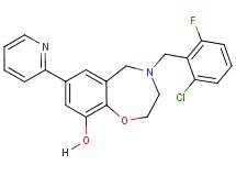 4-(2-chloro-6-fluorobenzyl)-7-(2-pyridinyl)-2,3,4,5-tetrahydro-1,4-benzoxazepin-9-ol