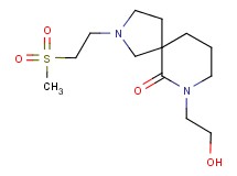 7-(2-hydroxyethyl)-2-[2-(methylsulfonyl)ethyl]-2,7-diazaspiro[4.5]decan-6-one