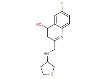 6-fluoro-2-[(tetrahydro-3-thienylamino)methyl]quinolin-4-ol