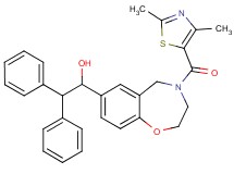1-{4-[(2,4-dimethyl-1,3-thiazol-5-yl)carbonyl]-2,3,4,5-tetrahydro-1,4-benzoxazepin-7-yl}-2,2-diphenylethanol