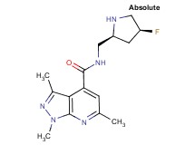 N-{[(2S,4S)-4-fluoro-2-pyrrolidinyl]methyl}-1,3,6-trimethyl-1H-pyrazolo[3,4-b]pyridine-4-carboxamide hydrochloride