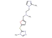 N-methyl-2-(2-methyl-1H-imidazol-1-yl)-N-({5-[(4-methyl-4H-1,2,4-triazol-3-yl)thio]-2-furyl}methyl)ethanamine