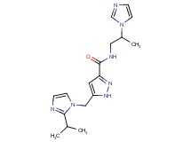 N-[2-(1H-imidazol-1-yl)propyl]-5-[(2-isopropyl-1H-imidazol-1-yl)methyl]-1H-pyrazole-3-carboxamide
