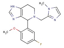 4-(5-fluoro-2-methoxyphenyl)-5-[(1-methyl-1H-imidazol-2-yl)methyl]-4,5,6,7-tetrahydro-1H-imidazo[4,5-c]pyridine