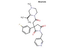 3-(3-fluorophenyl)-3-{2-[(2S)-2-isopropyl-4-methyl-1-piperazinyl]-2-oxoethyl}-1-(3-pyridinylmethyl)-2,5-pyrrolidinedione