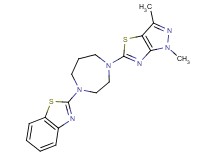 2-[4-(1,3-dimethyl-1H-pyrazolo[3,4-d][1,3]thiazol-5-yl)-1,4-diazepan-1-yl]-1,3-benzothiazole