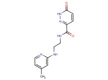 N-{2-[(4-methyl-2-pyridinyl)amino]ethyl}-6-oxo-1,6-dihydro-3-pyridazinecarboxamide trifluoroacetate