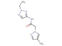 N-(2-ethyl-2H-1,2,3-triazol-4-yl)-2-(4-methyl-1H-pyrazol-1-yl)acetamide