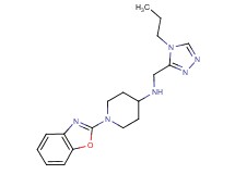 1-(1,3-benzoxazol-2-yl)-N-[(4-propyl-4H-1,2,4-triazol-3-yl)methyl]piperidin-4-amine