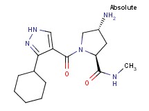 (2S,4R)-4-amino-1-[(3-cyclohexyl-1H-pyrazol-4-yl)carbonyl]-N-methylpyrrolidine-2-carboxamide