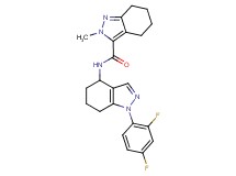 N-[1-(2,4-difluorophenyl)-4,5,6,7-tetrahydro-1H-indazol-4-yl]-2-methyl-4,5,6,7-tetrahydro-2H-indazole-3-carboxamide