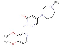 2-[(3,4-dimethoxypyridin-2-yl)methyl]-5-(4-methyl-1,4-diazepan-1-yl)pyridazin-3(2H)-one