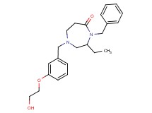 4-benzyl-3-ethyl-1-[3-(2-hydroxyethoxy)benzyl]-1,4-diazepan-5-one