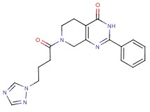 2-phenyl-7-[4-(1H-1,2,4-triazol-1-yl)butanoyl]-5,6,7,8-tetrahydropyrido[3,4-d]pyrimidin-4(3H)-one